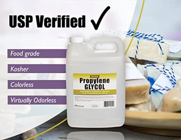 Propylene Glycol - 1 Gallon - USP Certified Food Grade - Highest Purity, Humectant, Fog Machine, Humidor & Antifreeze Solution, Contains Zero Alcohol - Image 3