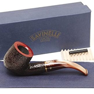 Savinelli Italian Tobacco Smoking Pipes, Roma Rusticated 622 KS