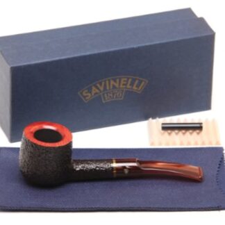 Savinelli Roma Rustic 122 Lucite Stem Tobacco Pipe