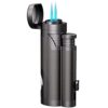 TOPKAY Torch Lighter, Cigar Lighter, Pipe Lighter, Adjustable Jet Flame Torch Lighter, Windproof Refillable Butane Gas Torch Lighter with Cigar Punch, Zinc Alloy Material (Sold Without Gas) - Image 2