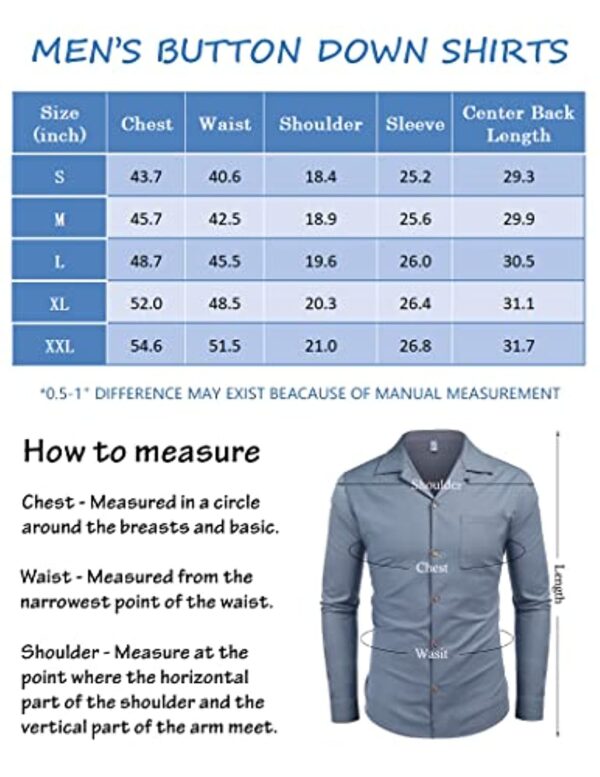 COOFANDY Men's Cotton Linen Shirts Long Sleeve Casual Buttton Down Shirts Beach Top - Image 7