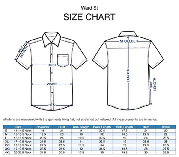 Ward St Men's Short Sleeve Cuban Guayabera - Image 3