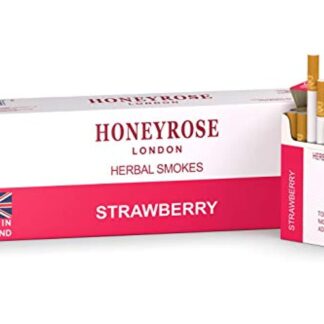 (10 PACK) - Honeyrose - Strawberry Herbal Cigarettes | 20cigarettes | 10 PACK BUNDLE