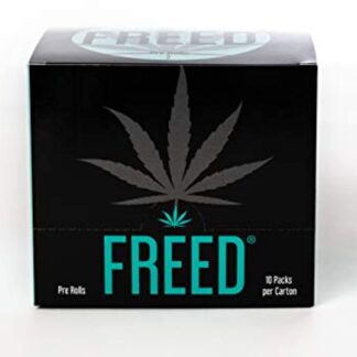 FREED - Herbal Cigarettes - 100% Natural Herbs - 1 Square Carton (10 Packs per Carton) - 120 Smokes per Carton - Tobacco Free & Nicotine Free - Made in The USA