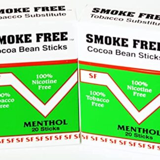 Herbal Cocoa Bean Cigarettes Two Pack Menthol Flavor 100% Tobacco Free/Nicotine Free