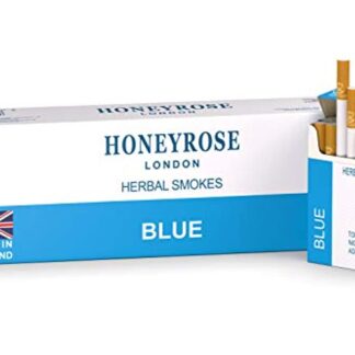 Honeyrose Blue - Herbal Cigarettes, Tobacco & Nicotine Free, Made in England, 1 carton/10 Packs
