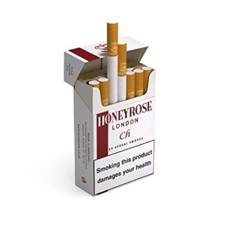 Honeyrose Cherry Tobacco & Nicotine Free Herbal Sticks, Made in England