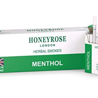 Honeyrose Menthol - Tobacco & Nicotine Free Herbal Sticks, 10 Packs/1 Carton, Made in England