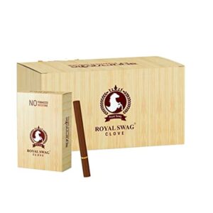 ROYAL SWAG Ayurvedic & Herbal Cigarette, Clove Smoke Nicotine Free & Tobacco Free Cigarettes Helps in Quit Smoking - (100 Sticks)