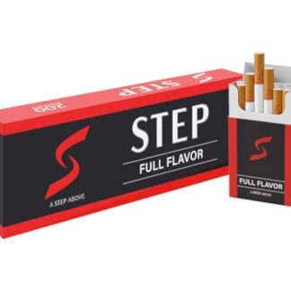 STEP Full Flavor Red Herbal Cigarettes - Full Carton - Tobacco & Nicotine Free - Tastes Like a Real Cigarette (10 Boxes = 200ct)