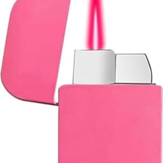 Torch Lighter, Pink Flame Lighter, Cute Pink Glitter Torch Windproof Cool Lighter, Metal Refillable Butane Lighter, Outdoor, Indoor, Camping, Candle, Birthday, Gift