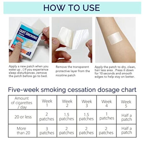 21mg Quit Smoking Patches,Step 1 Stop Smoking Aids Patches,30 Count Transdermal System Patch,Quit Smoking Stickers That Work with 2 Weeks,Easy and Effective Help to Quit That Work - Image 8