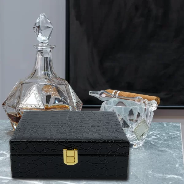 Box Storage Box With Lides Decorative Travel Wooden Humidor Small Gift Packaging Box Necklace Portable Mini Organizer - Image 4