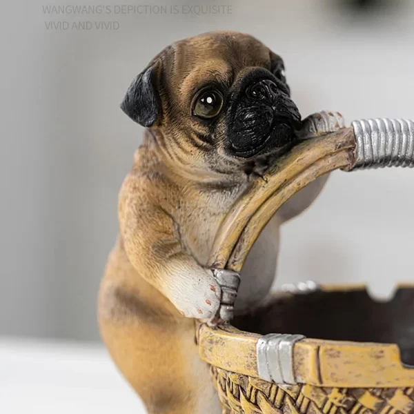 Lennuoma Tabletop Ashtray Creative Dog Bucket Stylish Resin Funny Decoration Indoor Home Accessories Boyfriend Gifts - Image 2