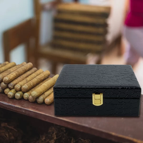 Box Storage Box With Lides Decorative Travel Wooden Humidor Small Gift Packaging Box Necklace Portable Mini Organizer - Image 6