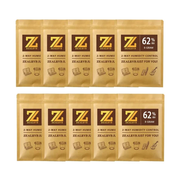 Humidor Packets 62% 8 Grams humidity cigar 69% 2-Way Humidity Control Humidor Relative Humidity Packs for Cigar Humidifier Bags