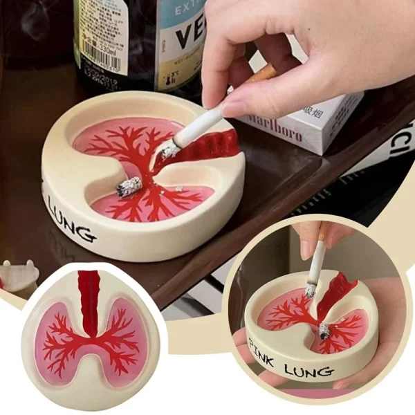 Lung Shape Ashtray Tray Red Funny Ashtray Desktop Home Decoration Handmake Ornaments Decor Birthday For Boyfriend Durable