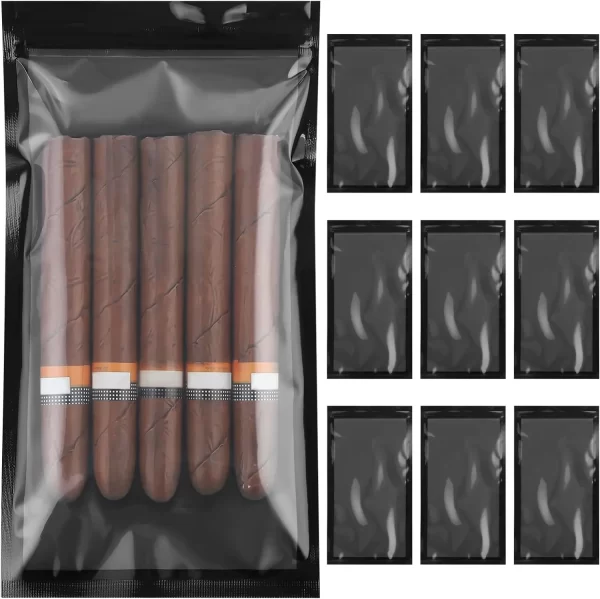 10/3 PCS Cigar Humidor Bags Hydration Bag Cigar Humidity Control Pouch, Portable Seal-tight Zip Lock for Business Trips