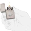 Zippo Brushed Chrome Marijuana Leaf Pocket Lighter (29587), One Size,High Polish Chrome - Image 6