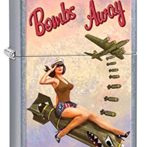 Zippo Lighter: Bombs Away, Pin-up Girl - Street Chrome 80778