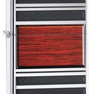 Zippo Wood Grain High Polish Chrome Pipe Pocket Lighter, One Size, Model Number: 28676