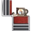 Zippo Wood Grain High Polish Chrome Pipe Pocket Lighter, One Size, Model Number: 28676 - Image 4