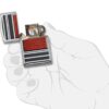 Zippo Wood Grain High Polish Chrome Pipe Pocket Lighter, One Size, Model Number: 28676 - Image 6